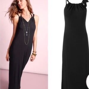 Cabi Bow Halter Maxi Dress